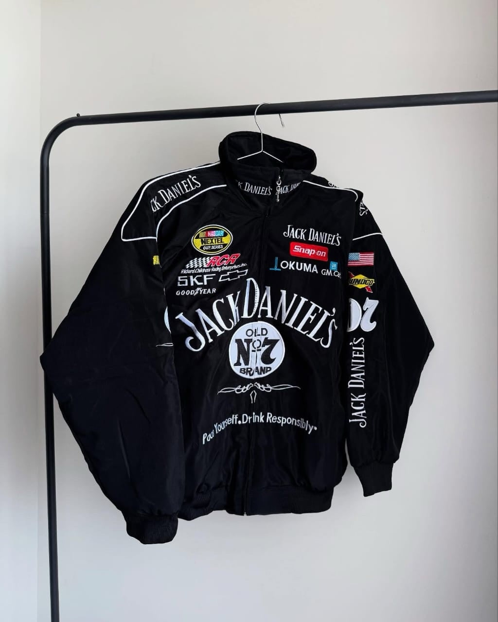 Jack Daniel’s Racing Jacket – Bold Printed – City Apparel Premium Collection