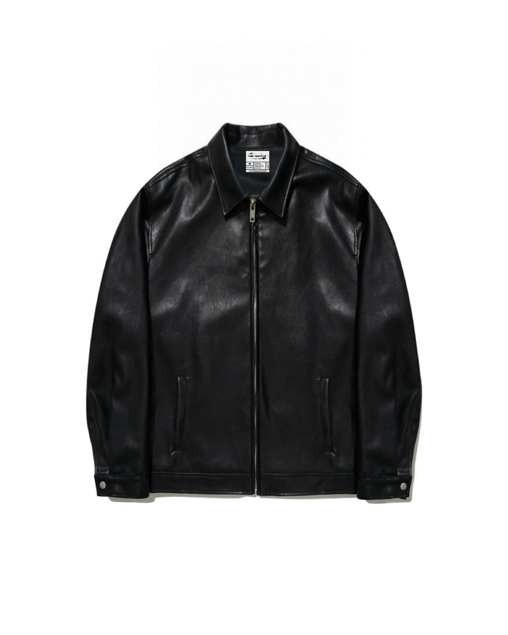 Classic Black Collar Leather Jacket – City Apparel Premium Collection