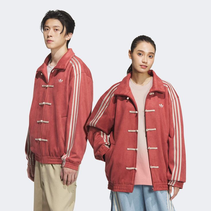 Chilli Red Adidas Chines New Year Knot Jacket - (Unisex)