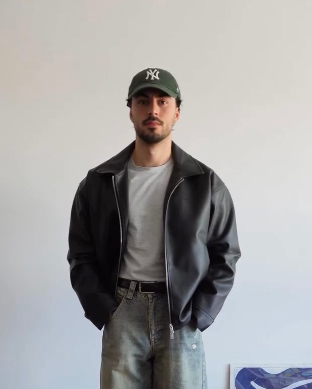 Classic Black Collar Leather Jacket – City Apparel Premium Collection