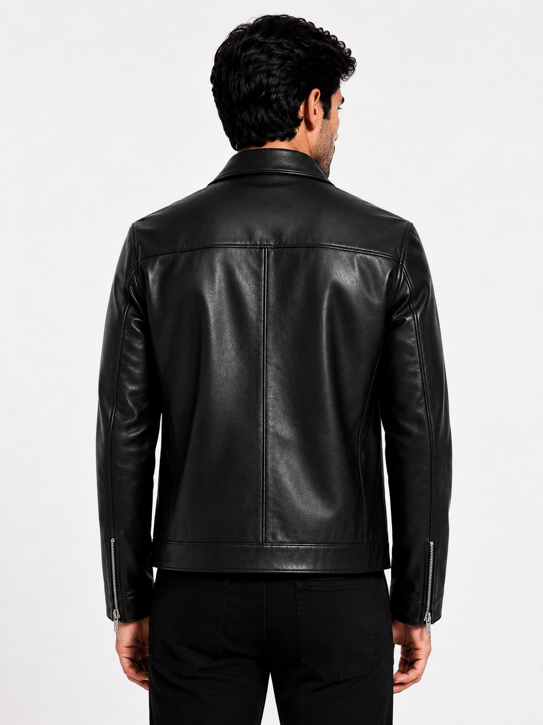 Midnight Black Premium Leather Jacket – Luxury Edition
