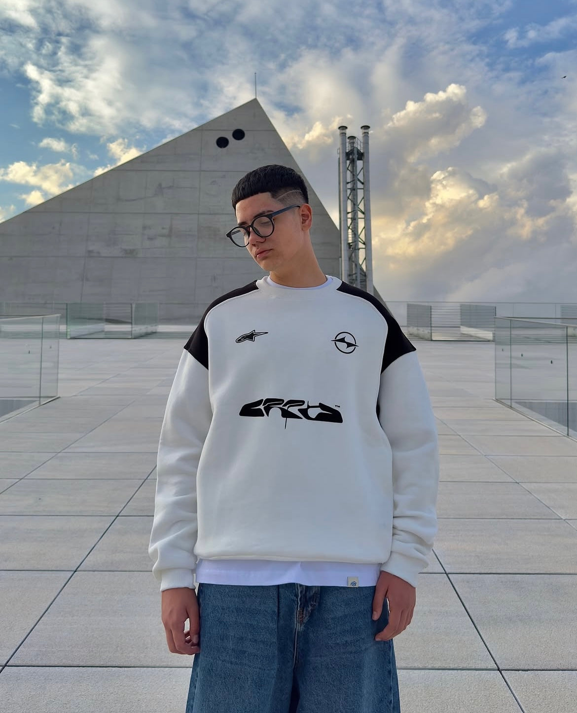 Dual-Tone Streetwear Sweatshirts – GRD x Opel Inspired Aesthetic Sweatshirt