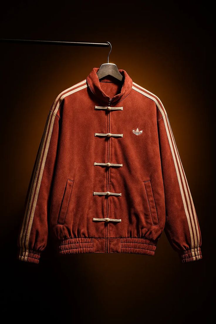 Chilli Red Adidas Chines New Year Knot Jacket - (Unisex)